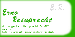 erno reinprecht business card